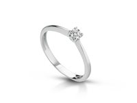 Anillo PG Gioielli Mujer Solitari in Oro blanco Diamante ANSOL6012